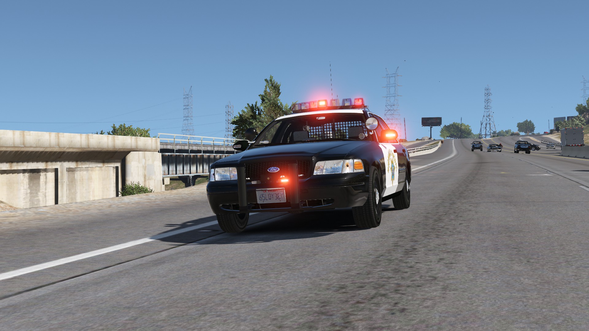 CHP Ford Crown Victoria Federal Signal Vector